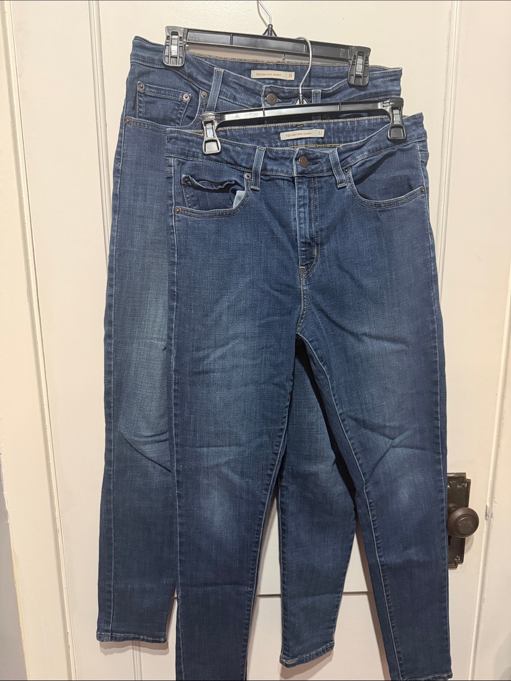 Two pairs of Levi's Women's Skinny Jeans Blue
